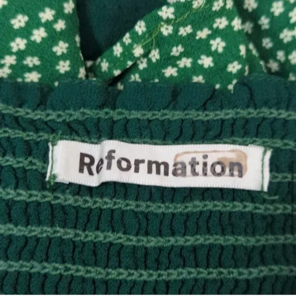 Reformation Green Mini Dress - Picture 9 of 9